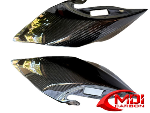 Carbon Fiber Rear Seat Panels Covers Fairing for Triumph Street Triple 2018-2023