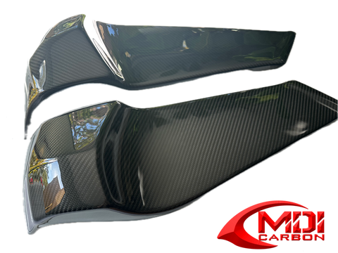 Buell Carbon Fiber Frame Covers fits only models XB9 XB12.