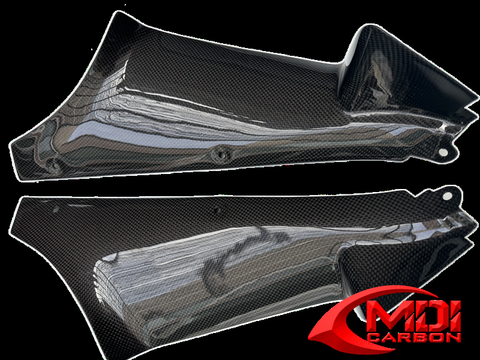 Carbon Fiber 2005-2010 Triumph Sprint ST 1050 Inner Radiator Shroud Panels