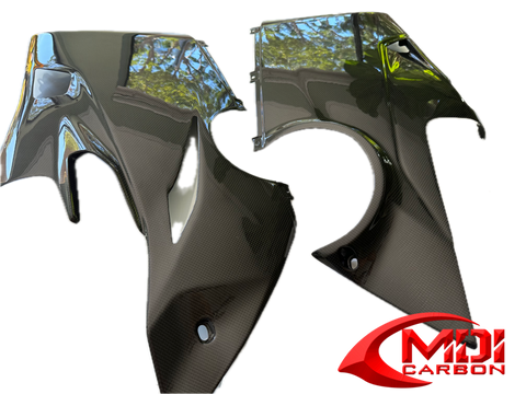 Carbon Fiber Ducati Panigale V4 2018 - 2021 Belly Pan Lower Fairing Set Panels