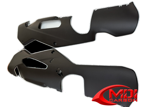 Carbon Fiber Lower Fairing Side Panels Aprilia RSV4 2021-2024 Belly Pan