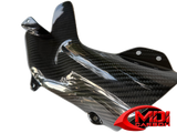 Carbon Fiber ZX10R Heat shield Guard Fits 2006 2007 Kawasaki