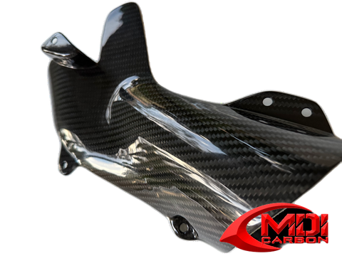 Carbon Fiber ZX10R Heat shield Guard Fits 2006 2007 Kawasaki