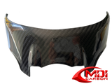 Ducati 696 796 1100 Carbon Fiber Upper Front Nose Headlight Cover Fairing Cowl_1