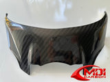 Ducati 696 796 1100 Carbon Fiber Upper Front Nose Headlight Cover Fairing Cowl_2