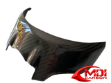 Ducati 696 796 1100 Carbon Fiber Upper Front Nose Headlight Cover Fairing Cowl_5