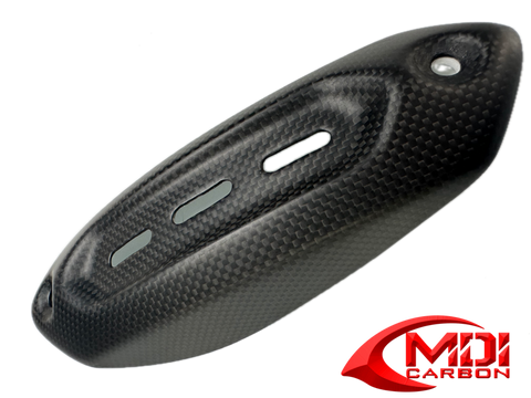 Ducati Carbon Fiber New Hypermotard Heat guard + Heat Foil 