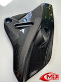 Ducati Monster 821 1200 S R Coolant Tank Cover Right Engine Shroud Carbon Fiber_1