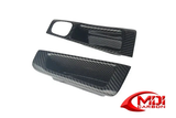 For Fiat 500 2012-2015 Carbon Fiber Interior Door Armrest Panel Cover Trim