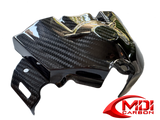 For KAWASAKI NINJA H2 H2R SX SE Cabron Fiber Left Side Sprocket Cover Fairing
