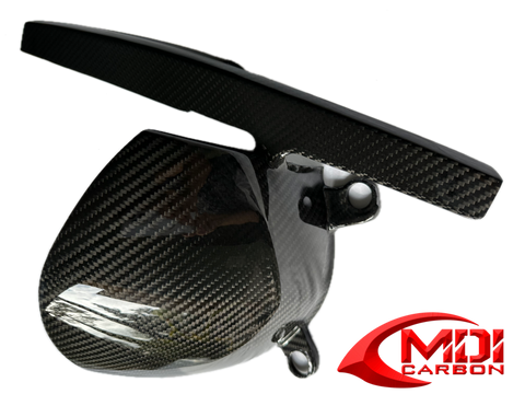 KTM Carbon Fiber Rear Fender Hugger with Chain Guard 990 Supermoto 2008 2010, 950 Supermoto 2005, 2008 990, SMT 990, SMR 2009 2010