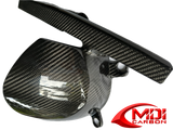 KTM Carbon Fiber Rear Fender Hugger with Chain Guard 990 Supermoto 2008 2010, 950 Supermoto 2005, 2008 990, SMT 990, SMR 2009 2010