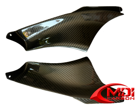 Aprilia Carbon Fiber RSVR Dash Panels Side Fairing Top Covers Left and Right 2004 2005 2006 2007 2008 2009