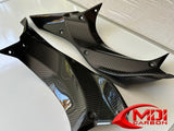 2018-2021 Ninja H2 SX/SE+ Carbon Fiber Upper Inner Side Dash Covers Fairing Cowl