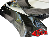 2018-2021 Ninja H2 SX/SE+ Carbon Fiber Upper Inner Side Dash Covers Fairing Cowl