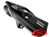 2011-2015 Ninja ZX-10R Carbon Fiber Exhaust Muffler Pipe Heat Shield Cover Cowl