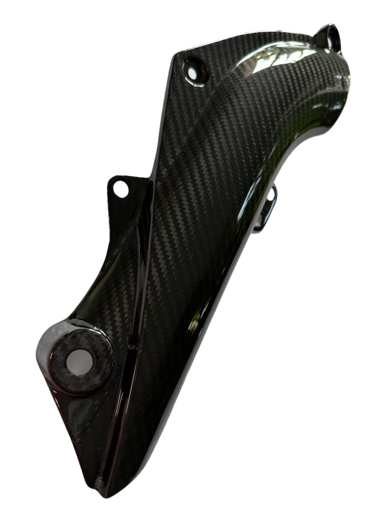 Carbon Fiber Kawasaki Ninja ZX6R 636 Exhaust Shield Cover - MDI