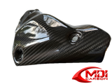 Ducati Carbon Fiber Exhaust Collector Guard for models 848 1098 1198