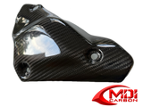 Ducati Carbon Fiber Exhaust Collector Guard for models 848 1098 1198