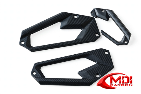Kawasaki Z800 2013 Heel Plates Carbon Fiber carbon fiber