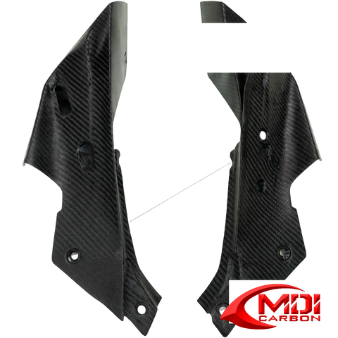 100% Carbon Fiber Seat Side Panel Kawasaki Z H2 2021-