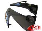 Kawasaki Carbon Fiber ER6F 2006 2008 Side Frame Covers Panels_2