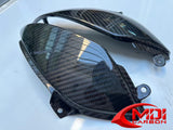Kawasaki Carbon Fiber Ninja ZX6R 636 Lower Tank Trim Fits 2005 2006_5