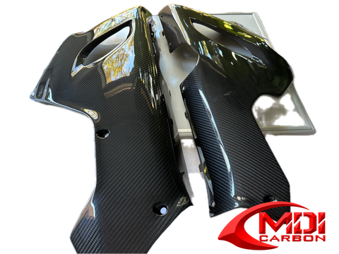 Kawasaki Carbon Fiber Ninja ZX 6R 636 Lower Side Fairing Set Fits 2005 2006