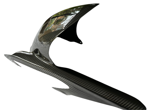 カシウェア Carbon Fiber Kawasaki ZX14 2012 - 2020 Rear Hugger with Chain