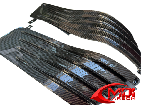 Kawasaki Carbon Fiber ZZR1400 ZX14 Small Mid Side Fairing 2006 2011