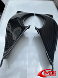 Kawasaki REAL 100% Carbon Fiber ZX12R Dash Panels Air Intakes Ram 2000 2001_1