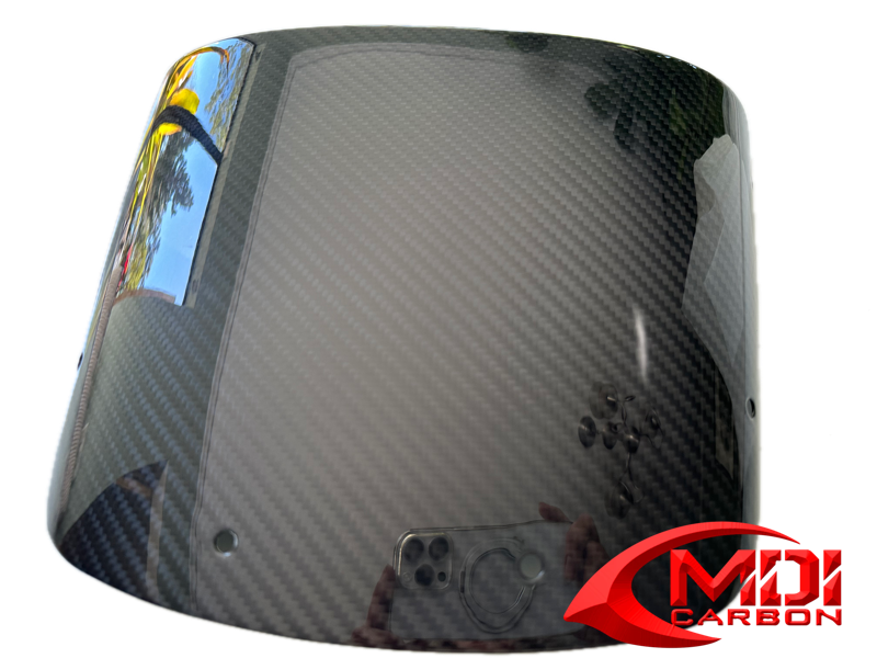 【Z11265】ココロフィルム Carbon Fiber Kawasaki ZRX1200 ZRX1100 Wind Screen - MDI