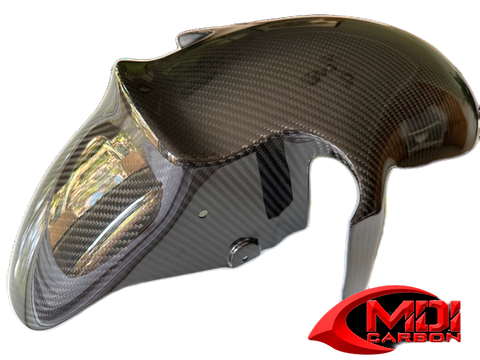 MDI Kawasaki REAL 100% Carbon Fiber ZX-12R Front Fender Hugger 2001 2005
