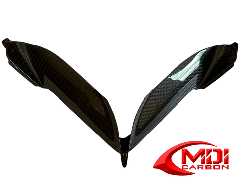 MV Agusta Carbon Fiber F4 Front Cover Air Tubes Fits 2010 2011