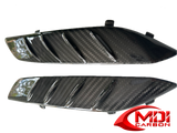 REAL Carbon Fiber Front Side Fender Mud Hugger Inserts Kawasaki ZX-14R 2006-2020_1