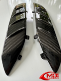REAL Carbon Fiber Front Side Fender Mud Hugger Inserts Kawasaki ZX-14R 2006-2020