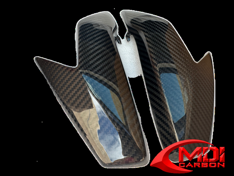 Suzuki Carbon Fiber B King Exhaust Headlight Cowl Cover Set 2007 2012
