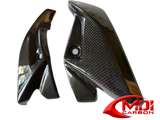Suzuki Carbon Fiber GSR 600 2006 to 2009 Side Trim Fairing Headlight Covers-#