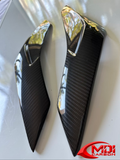 Triumph Carbon Fiber Daytona 675/R 2013 2017 Under Tank Covers Gas Side Trims