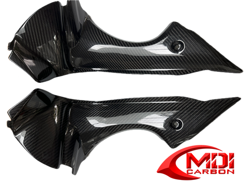 Triumph Carbon Fiber Daytona 675 2013-2022 Air Duct Covers Intakes