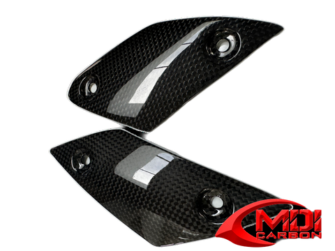 Yamaha Carbon Fiber MT 01 Heel Guards Plates 2006 2012