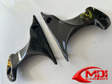 Yamaha Carbon Fiber R1 2007 08 Ramair Cover Front Dash Panels_2