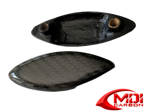 ZX14R ZX14 Mirror Block Off Plates 2006-2021 2022 2023 2024 2025 Black Kawasaki