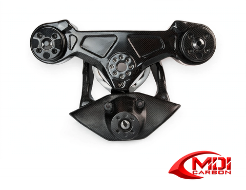 100% Carbon Fiber Fork Upper Connective Plate Ducati Panigale V4 2025+