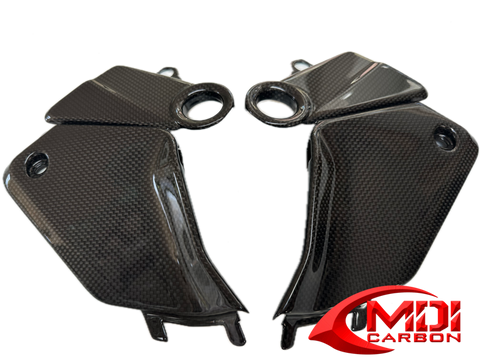 100% Carbon Fiber Tank Side Panels Ducati Panigale V4 2025+