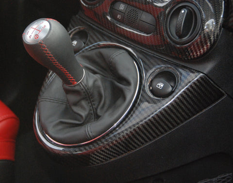 Für Fiat 500 2011-2019 real Carbon Fiber Auto Klimaanlage Schalter