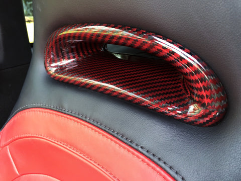 Fiat 500 Abarth Carbon Fiber Seat Vent Covers  - MDI CarbonFiber - 1