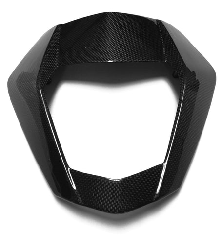 KTM Carbon Fiber 690 Duke 2012 2013 Front Headlight Mask Plain / Glossy - MDI CarbonFiber - 5