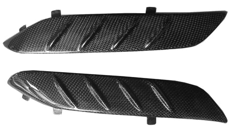 Kawasaki Carbon Fiber ZX14 ZZR1400 2012+ Front Fender mudguard inserts  - MDI CarbonFiber