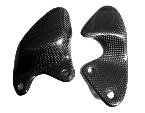 Aprilia Carbon Fiber RS125GS Heel Guards 1993 1994 1995 1996 1997 1998 1999 2000  - MDI CarbonFiber